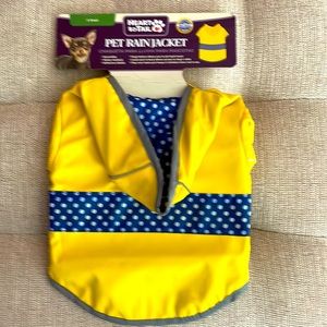Pet rain jacket sz can